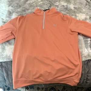 Peter Millar Coral Quarter-Zip Pullover